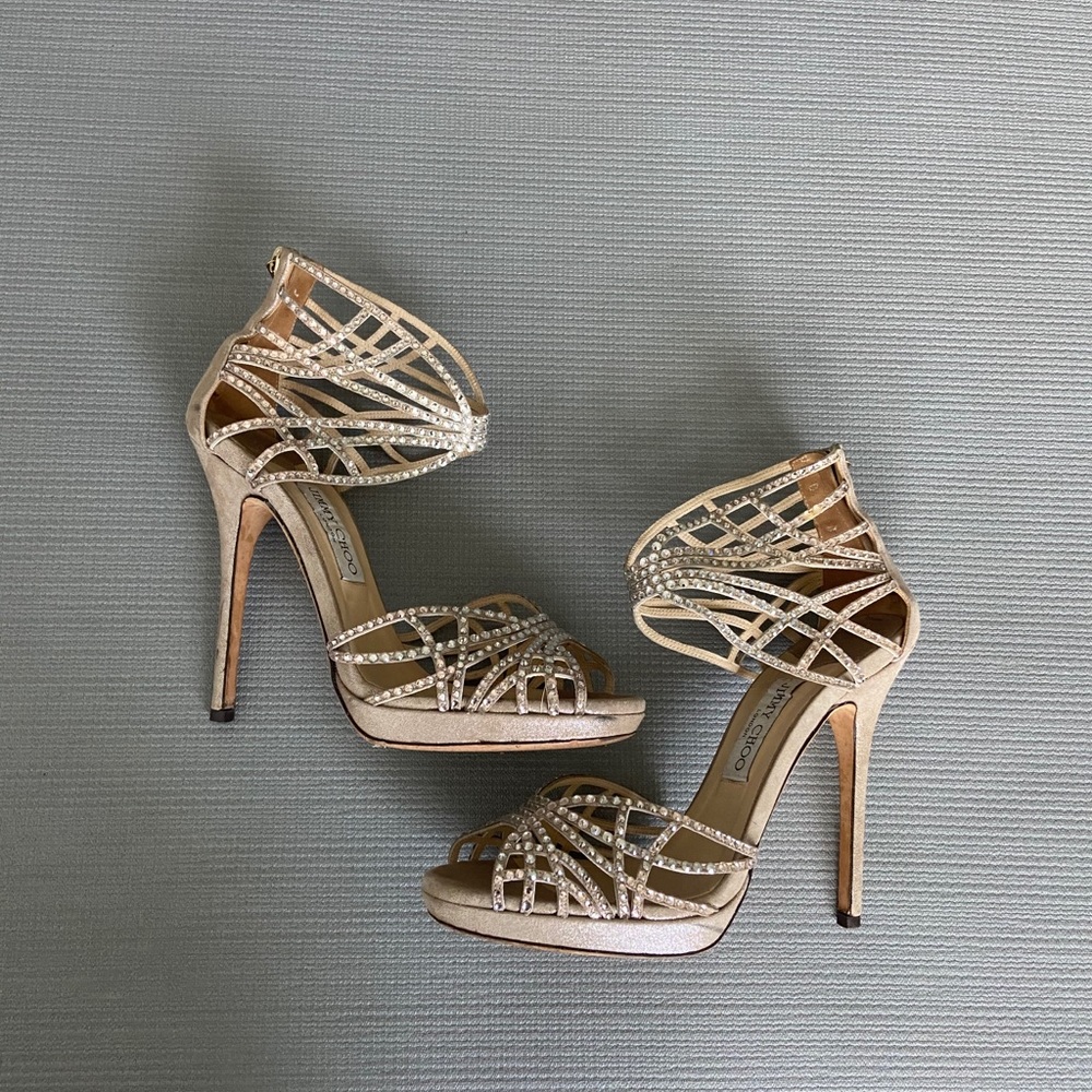 Jimmy Choo Crystal Heels 39
